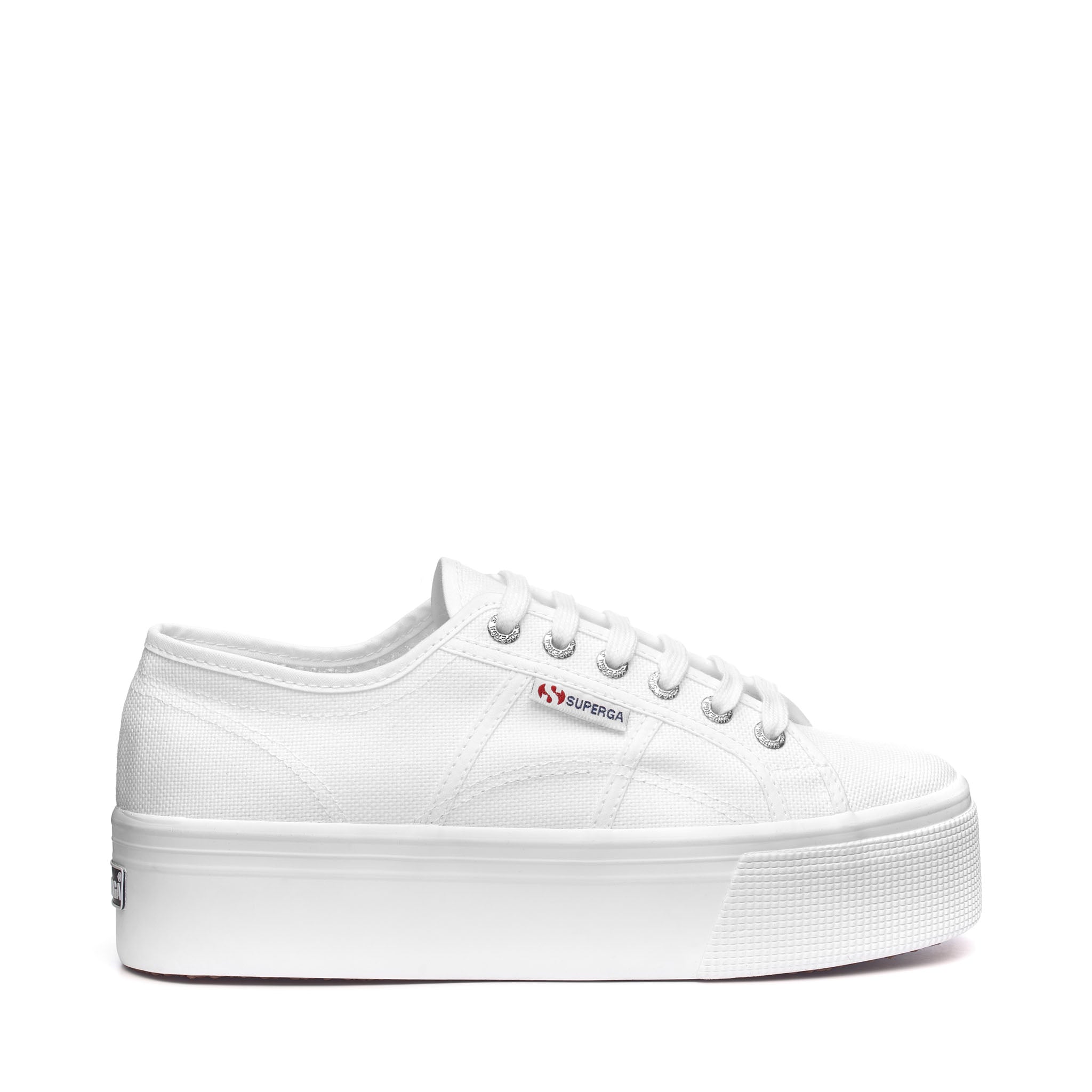 Versatile White Platform Sneakers