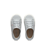 Superga 2750 Kids Jcot Classic Sneakers - Grey Lilla Avorio. Top view.