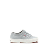 Superga 2750 Kids Jcot Classic Sneakers - Grey Lilla Avorio. Side view.