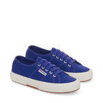 Superga 2750 Cotu Classic Sneakers - Blue Spectrum Avorio. Front view.