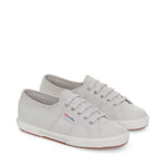 Superga 2950 Cotu Sneakers - Grey Silver Avorio. Front view.