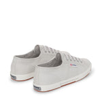 Superga 2950 Cotu Sneakers - Grey Silver Avorio. Back view.