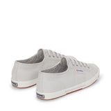 Superga 2950 Cotu Sneakers - Grey Silver Avorio. Back view.