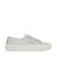 Superga 2750 Pearl Matte Canvas Sneakers - Grey Silver Avorio. Side view.