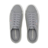 Superga 2790 Platform Sneakers - Grey Md Avorio. Top view.