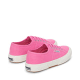 Superga 2750 Cotu Classic Sneakers - Pink Fuchsia Avorio. Back view.