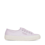 Superga 2750 Pearl Matte Canvas Sneakers - Violet Lilla Avorio. Side view.