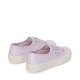 Superga 2750 Pearl Matte Canvas Sneakers - Violet Lilla Avorio. Back view.