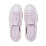 Superga 2750 Pearl Matte Canvas Sneakers - Violet Lilla Avorio. Top view.