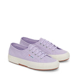 Superga 2750 Cotu Classic Sneakers - Violet Lilla Avorio. Front view.