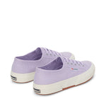 Superga 2750 Cotu Classic Sneakers - Violet Lilla Avorio. Back view.