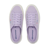 Superga 2750 Cotu Classic Sneakers - Violet Lilla Avorio. Top view.