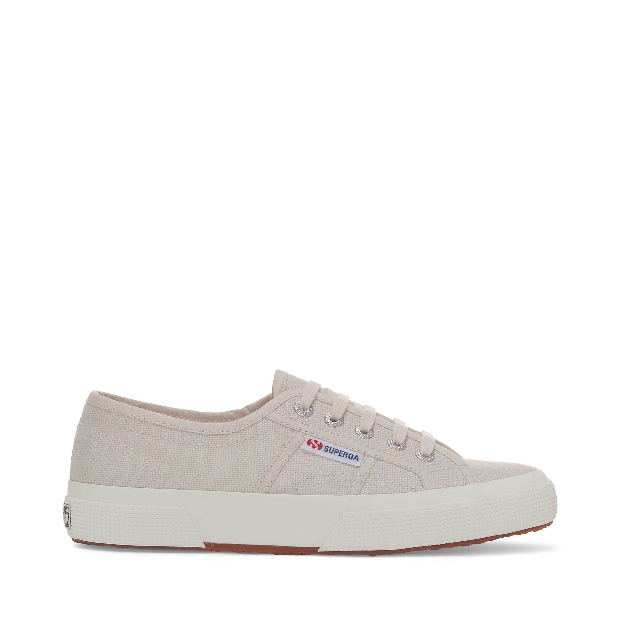 Superga 2750 Cotu Classic Sneakers - Beige Light Avorio. Side view.