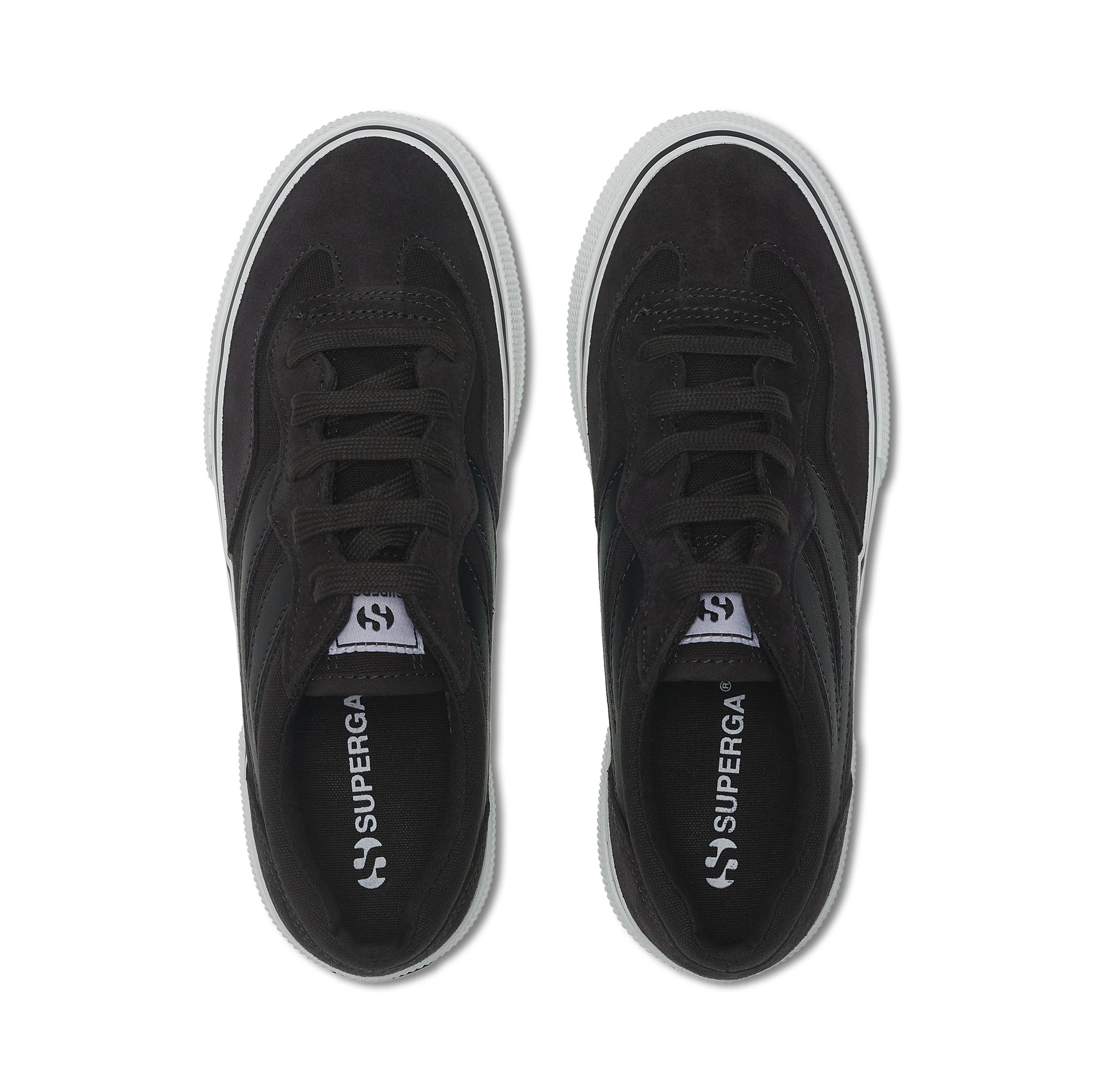 3041 Revolley Colorblock Platform Sneakers - Black Bristol Black Off White