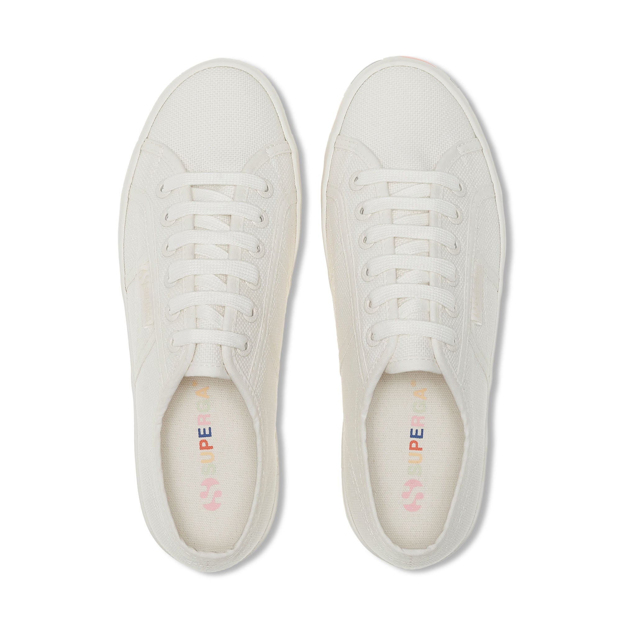 2740 Mutlicolor Lettering Sole Sneakers - White Avorio – Superga US