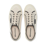 Superga 2294 Drill Overlock Stitching Sneakers - Raw Off White. Top view.