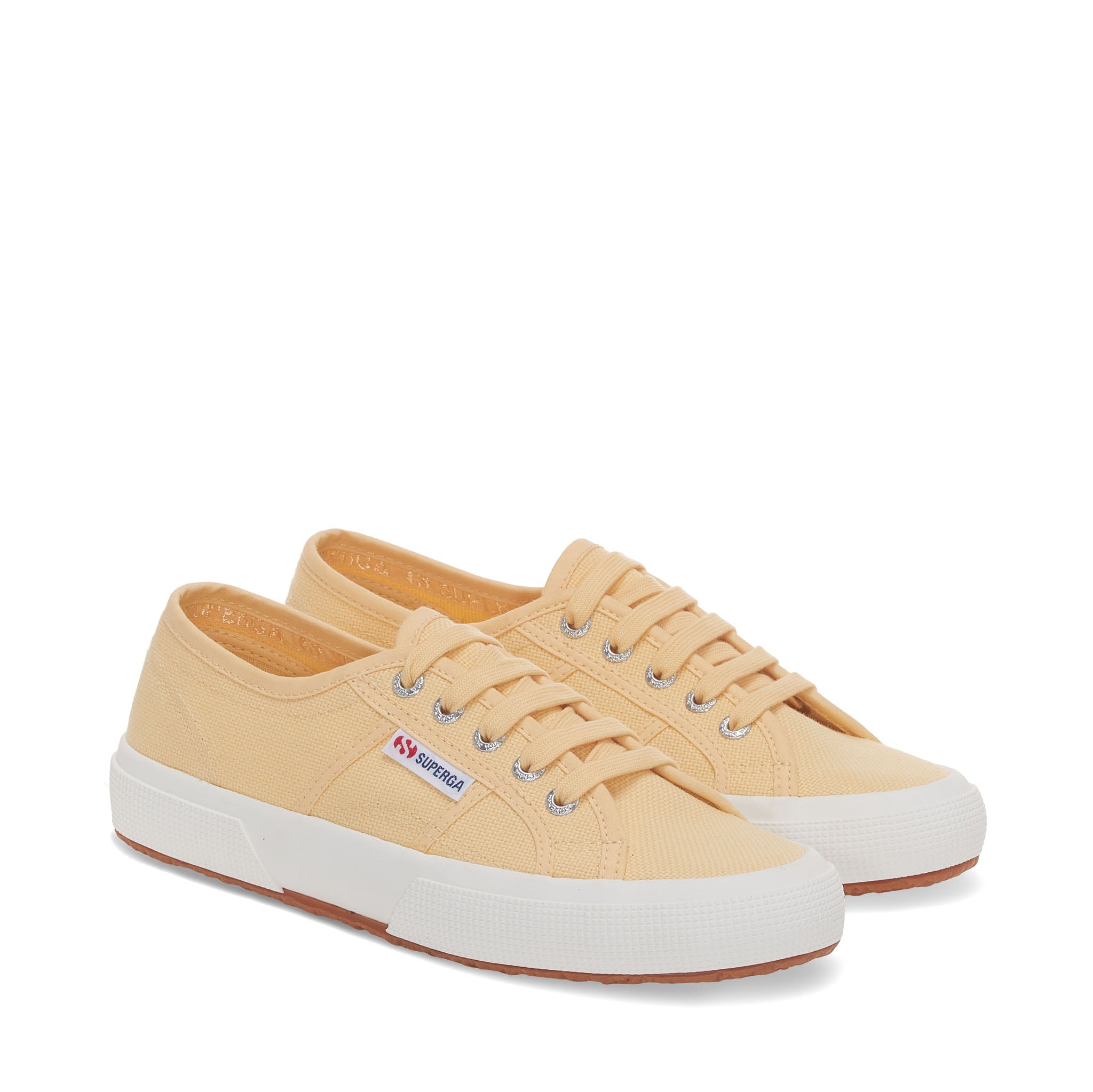 Superga store yellow trainers