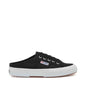 Superga 2402 Mule Sneakers - Black. Side view.