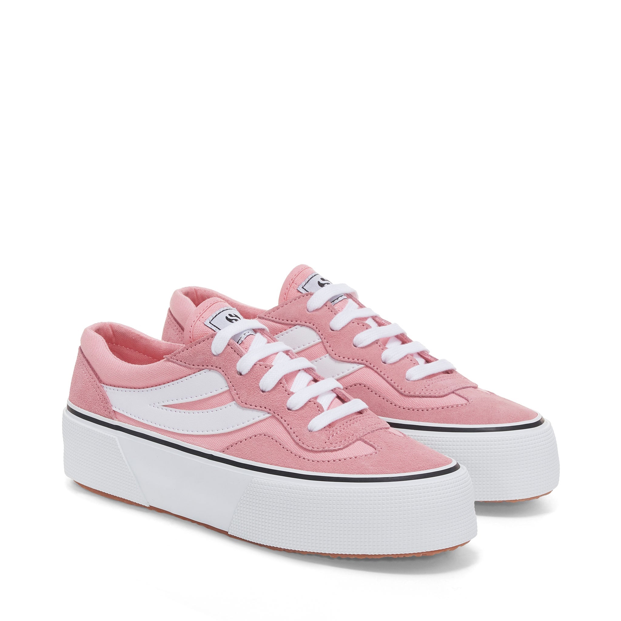3041 Revolley Colorblock Platform Sneakers - Pink – Superga US