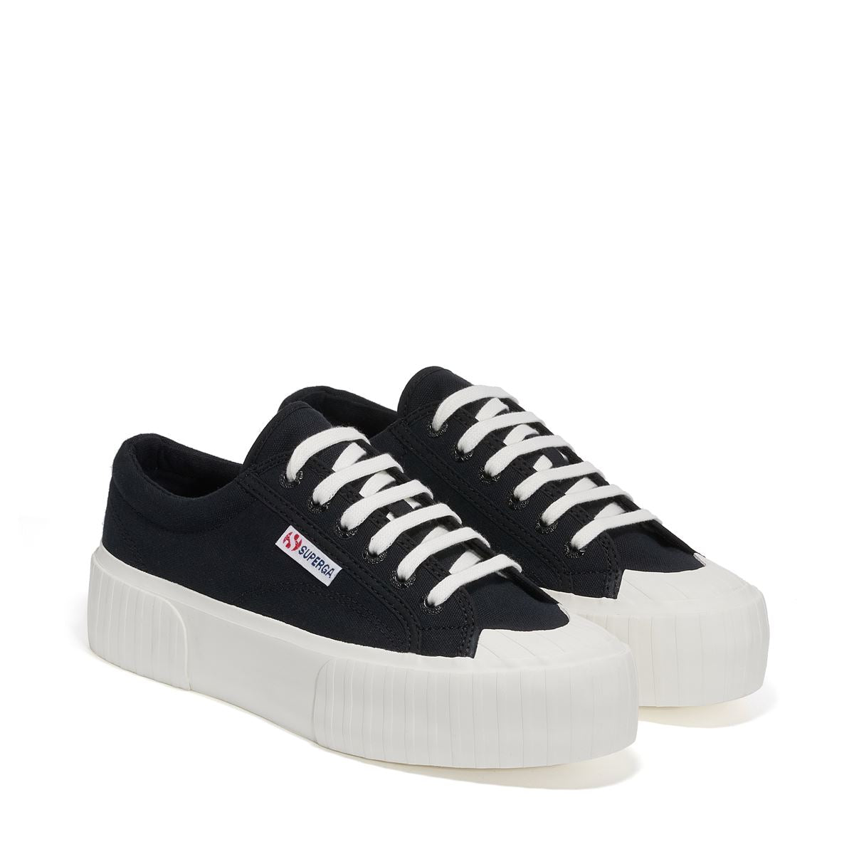 Black superga shop platform sneakers