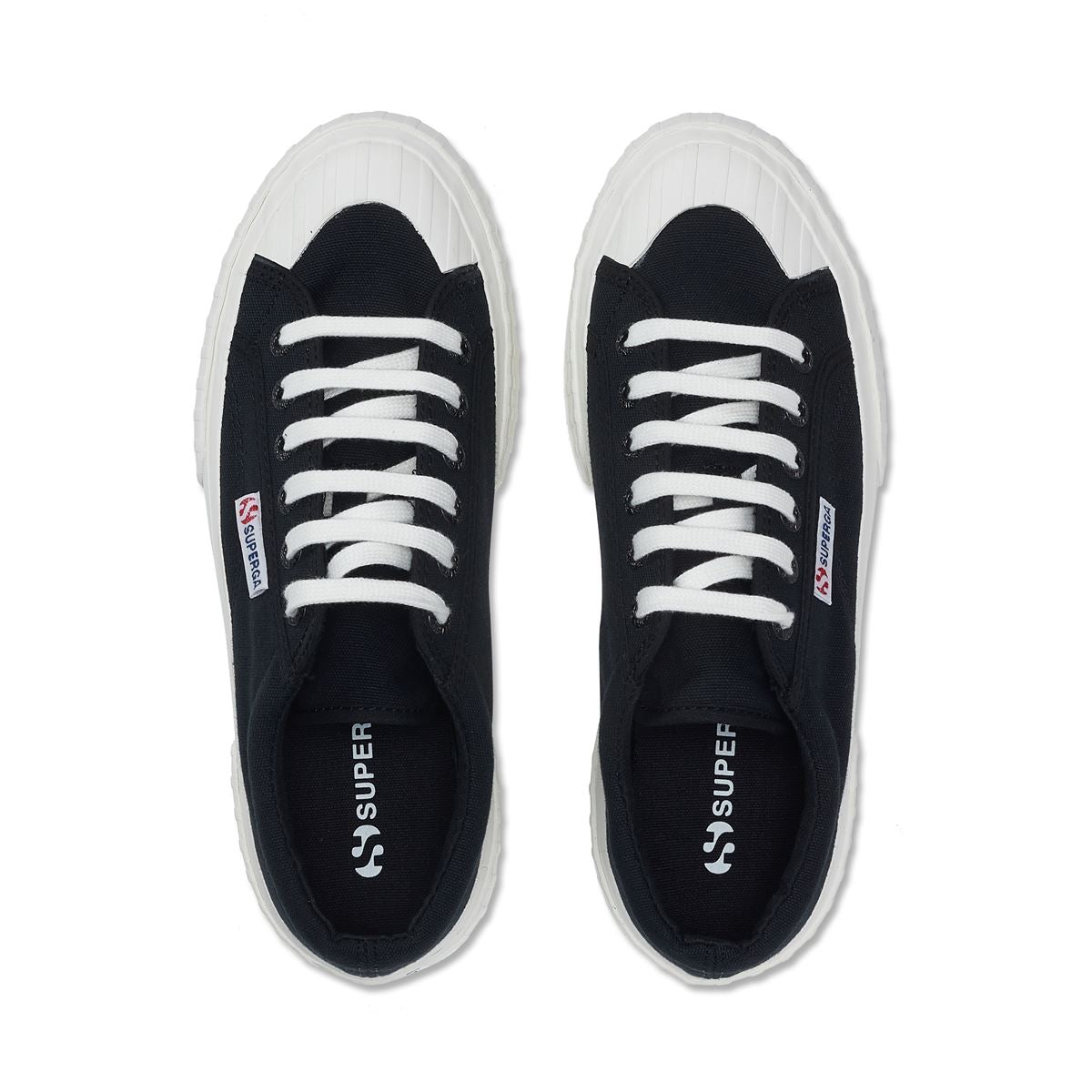 2631 Stripe Platform Sneakers - Black – Superga US