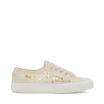 Superga 2750 Macrame Sneakers - Beige. Side view.