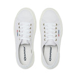 Superga 2750 Nappa Sneakers - Optical White Avorio. Top view.