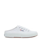 Superga 2402 Mule Sneakers - White. Side view.