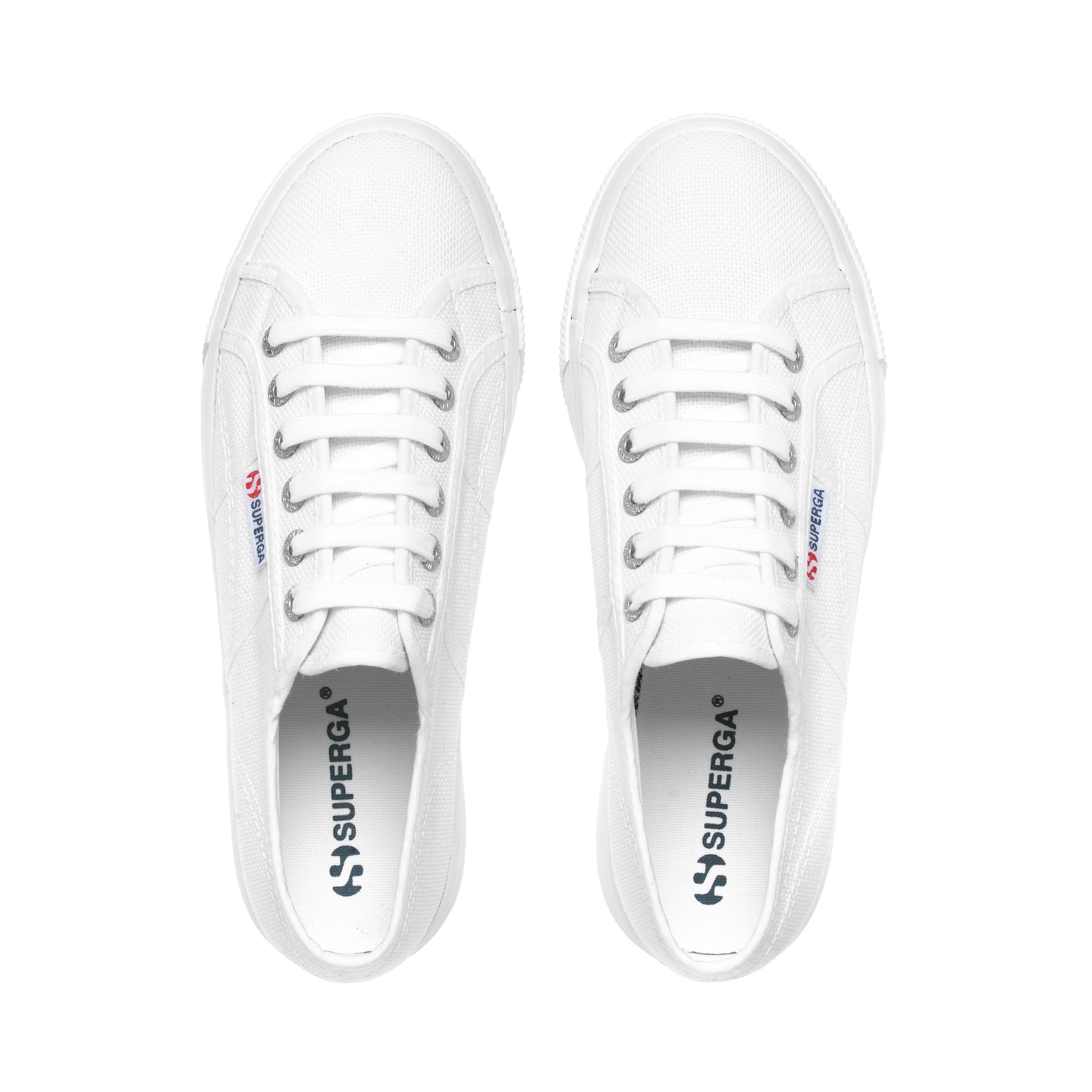 Leather superga white sale