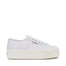 Superga 2790 Nappa Sneakers - Optical White. Side view.